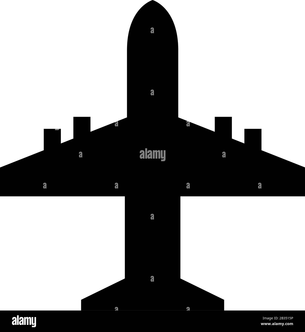 airplane icon illustrated in vector on white background Stock Vector ...