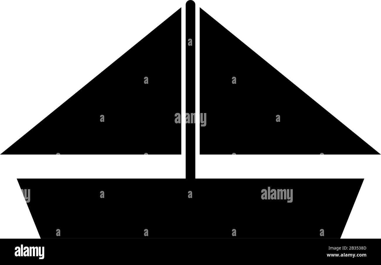 sailboat icon illustrated in vector on white background Stock Vector ...