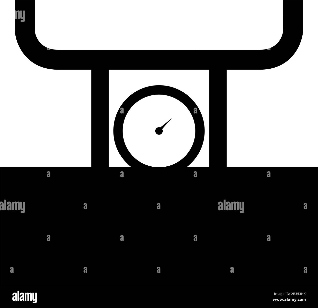 kitchen scale icon in vector on white background Stock Vector Image ...