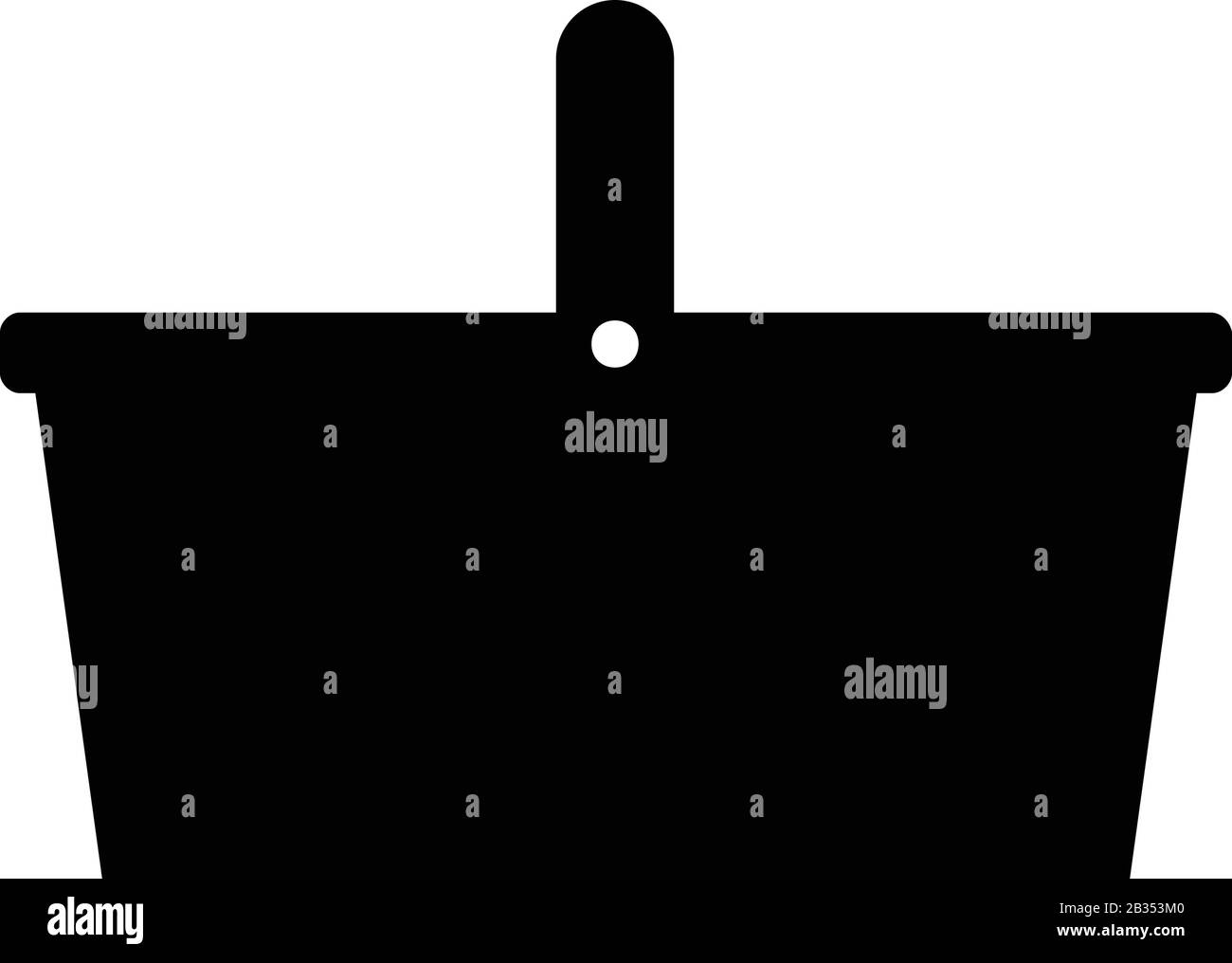shopping basket icon illustrated in vector on white background Stock ...