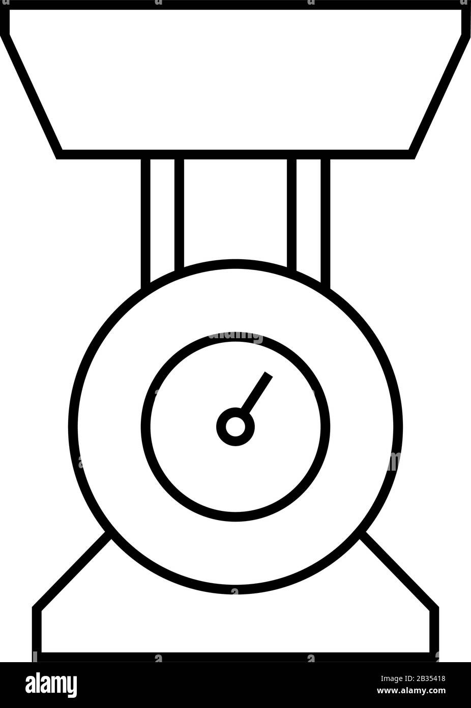 kitchen scale icon in vector on white background Stock Vector Image ...