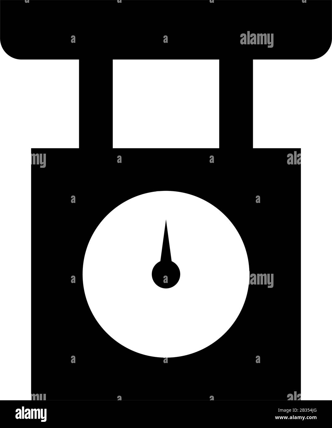 kitchen scale icon in vector on white background Stock Vector Image ...