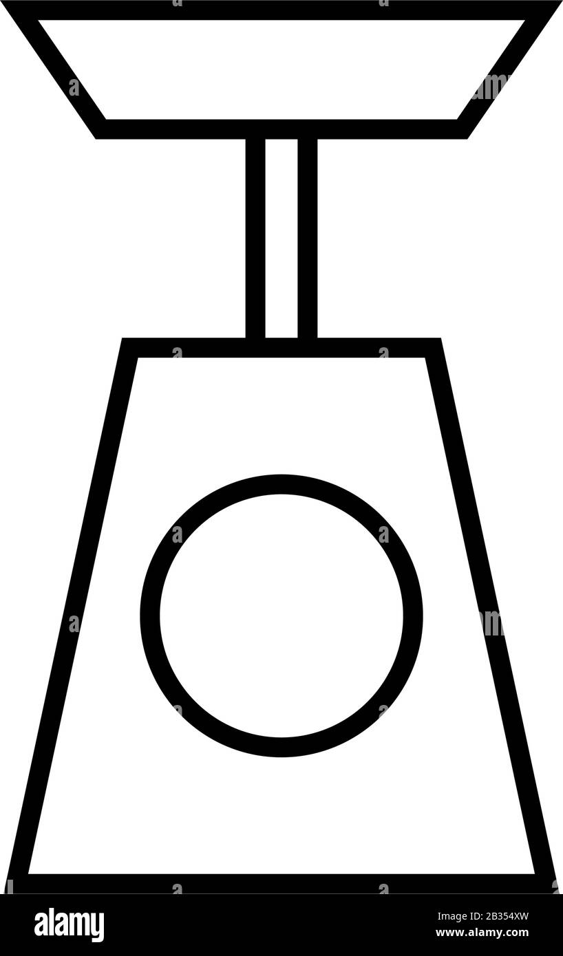 kitchen scale icon in vector on white background Stock Vector Image ...