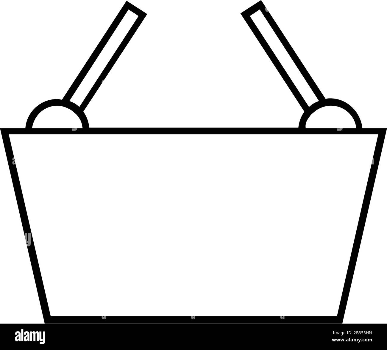 shopping basket icon illustrated in vector on white background Stock ...