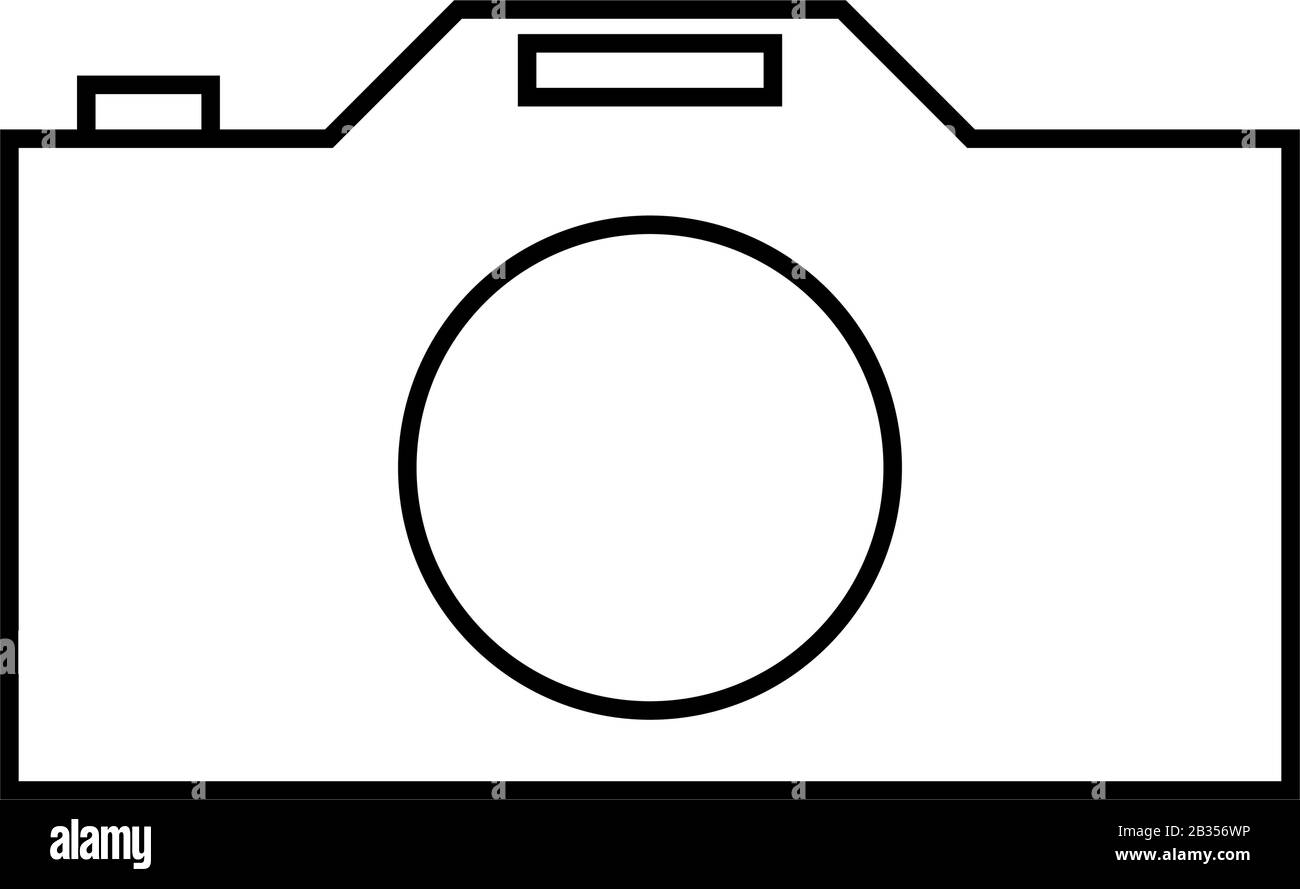 camera icon illustrated in vector on white background Stock Vector ...