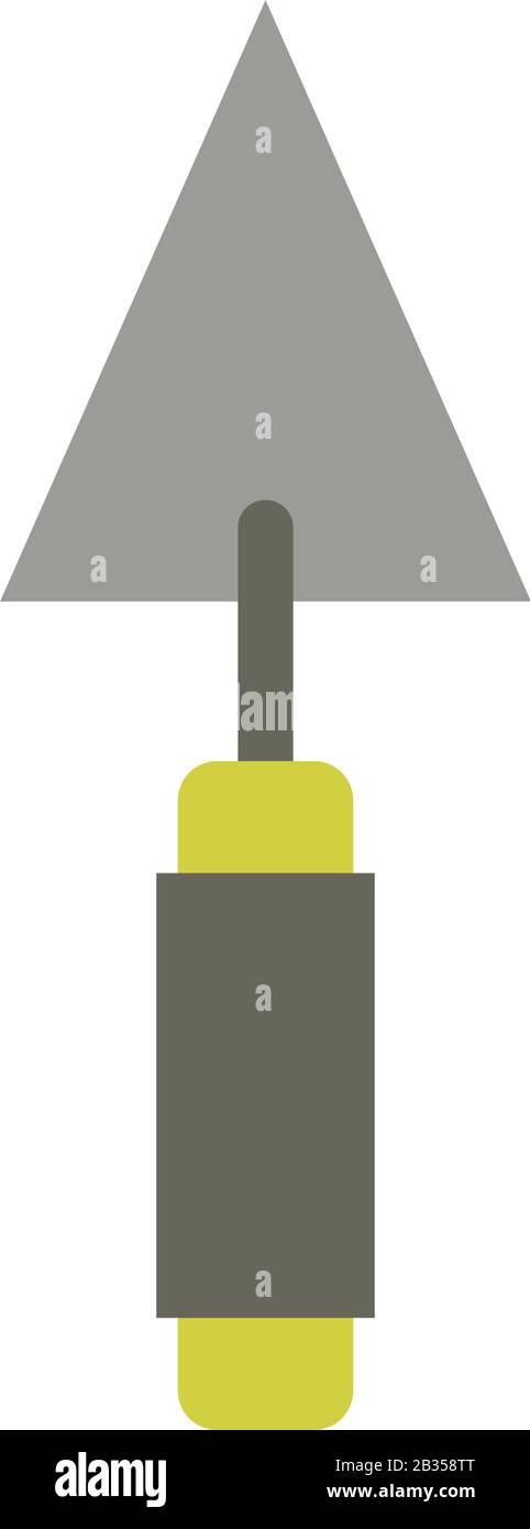 trowel icon illustrated in vector on white background Stock Vector