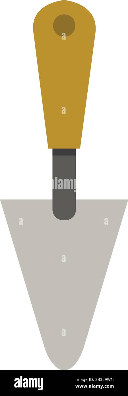 trowel icon illustrated in vector on white background Stock Vector