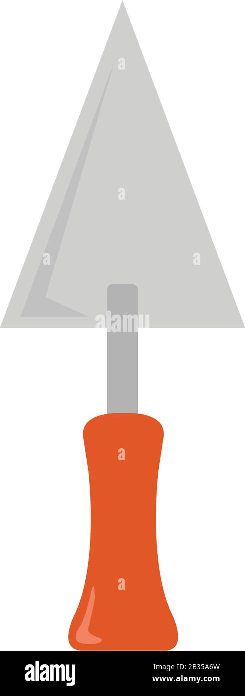 trowel icon illustrated in vector on white background Stock Vector