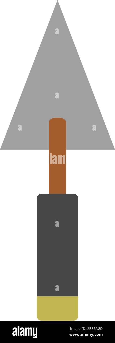 trowel icon illustrated in vector on white background Stock Vector