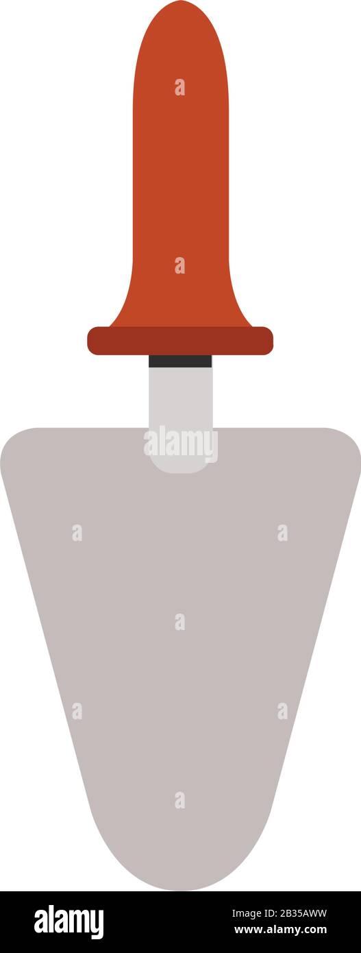 trowel icon illustrated in vector on white background Stock Vector