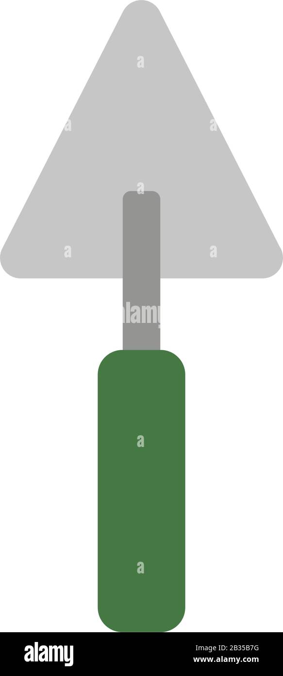 trowel icon illustrated in vector on white background Stock Vector