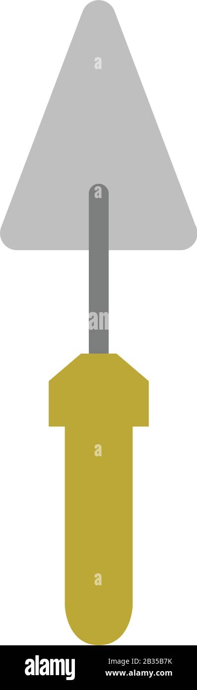 trowel icon illustrated in vector on white background Stock Vector