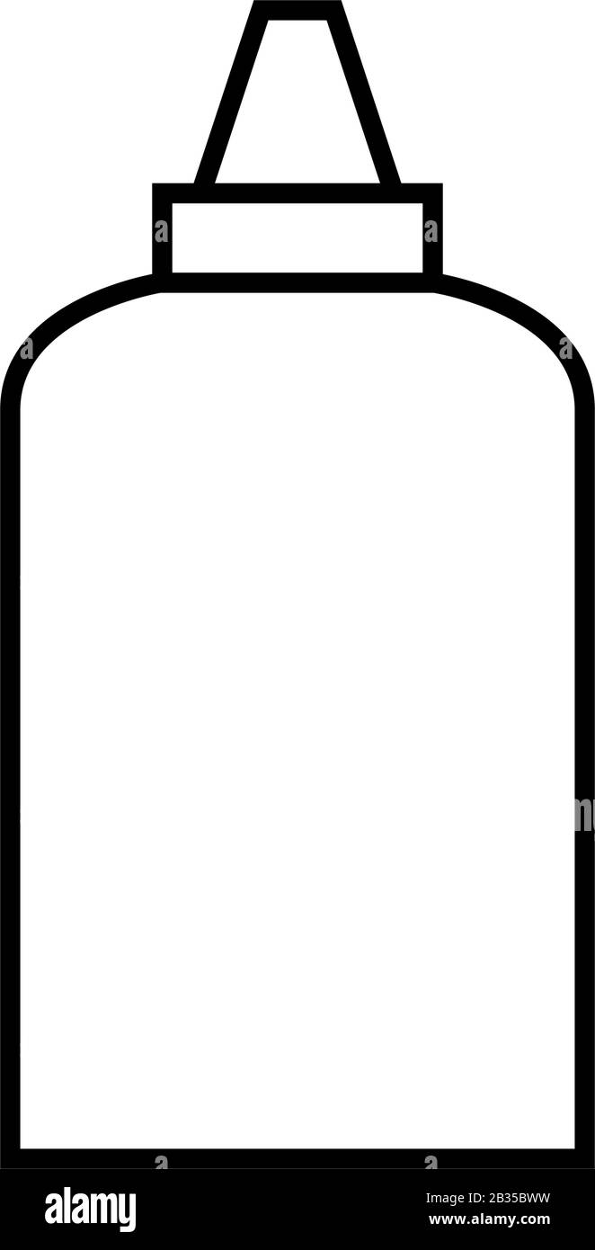 glue icon illustrated in vector on white background Stock Vector