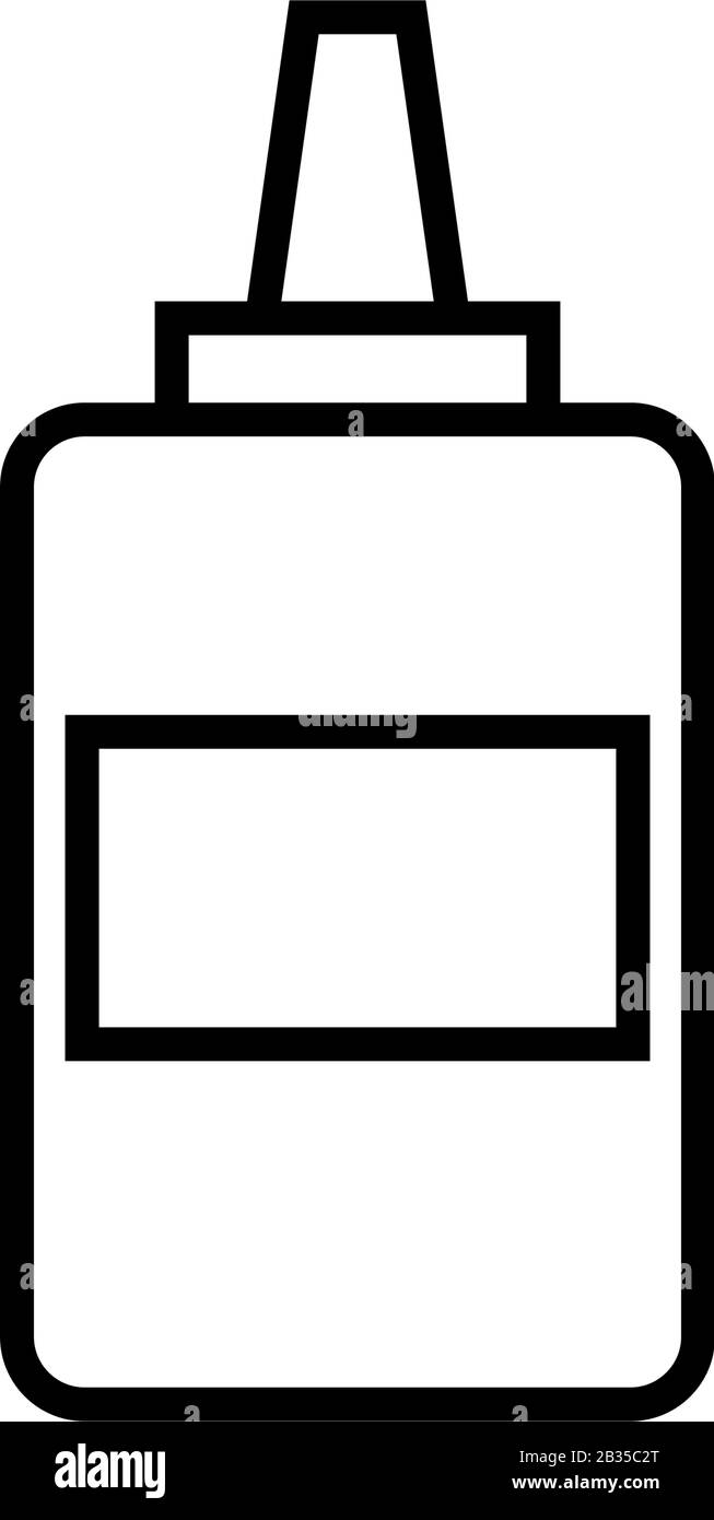 glue icon illustrated in vector on white background Stock Vector