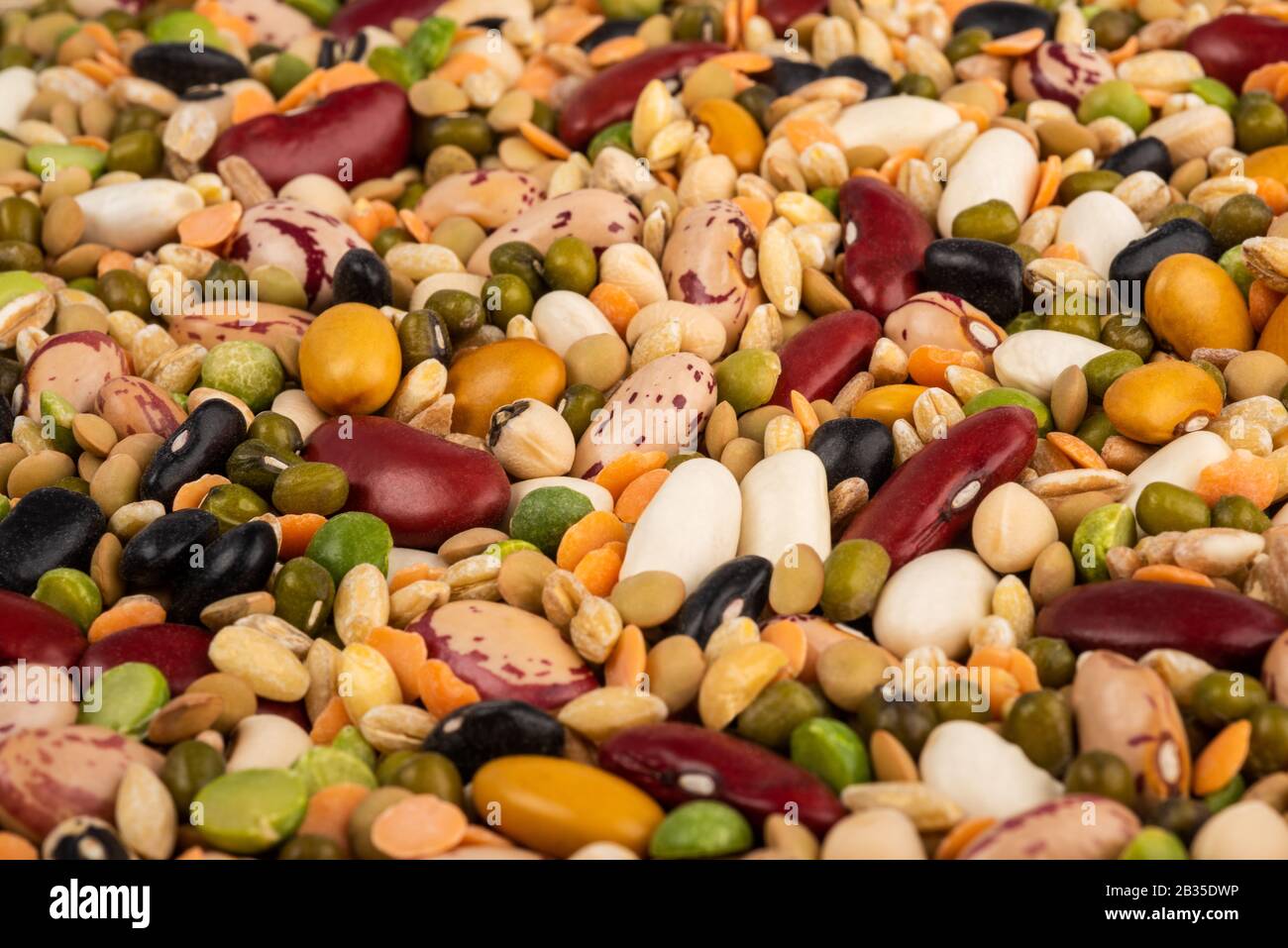 lugumes and cereals mix background Stock Photo