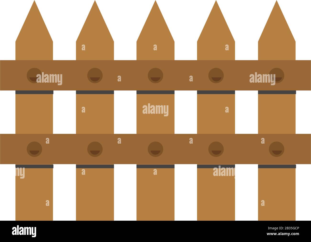 fence icon illustrated in vector on white background Stock Vector