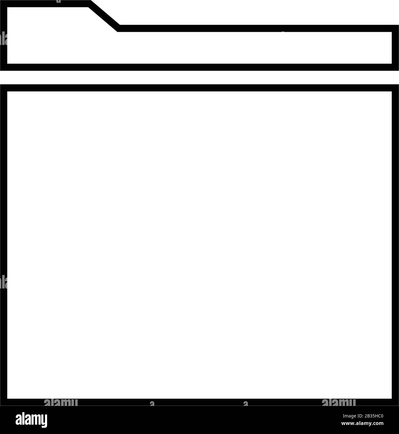 folder icon illustrated in vector on white background Stock Vector ...