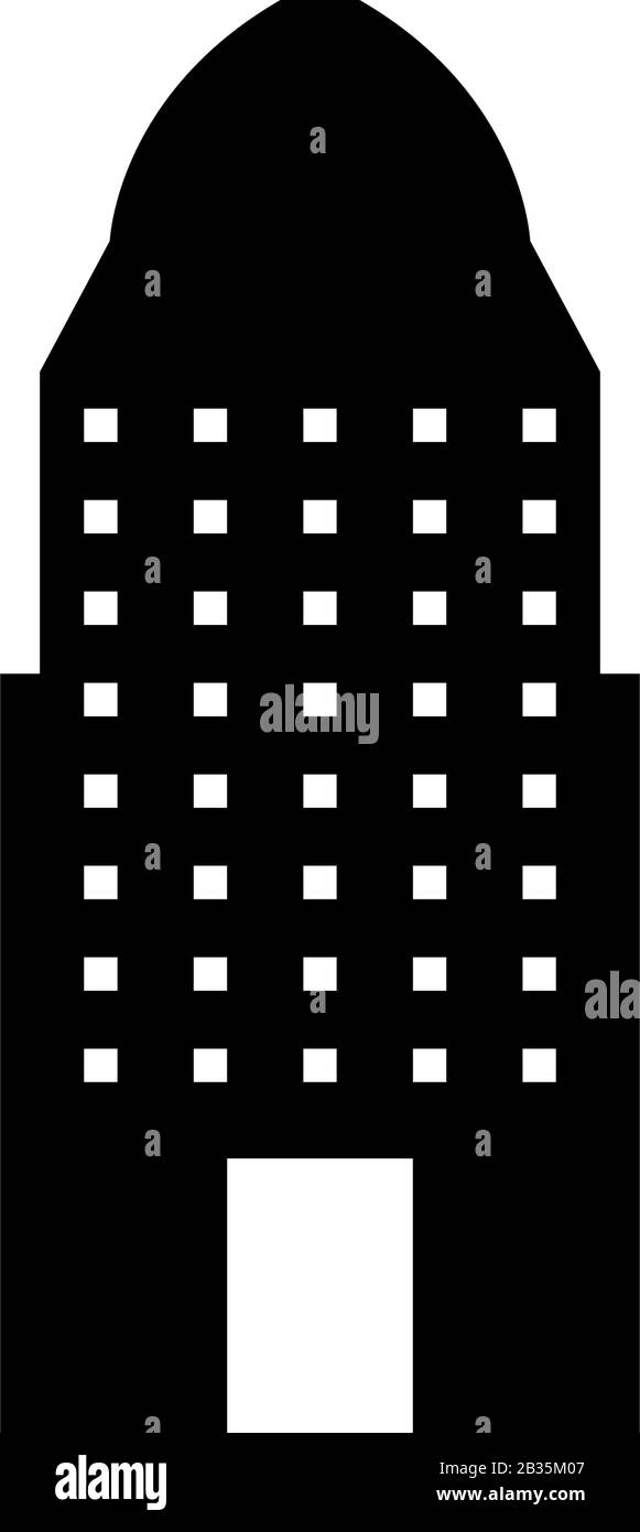 skyscraper icon illustrated in vector on white background Stock Vector ...