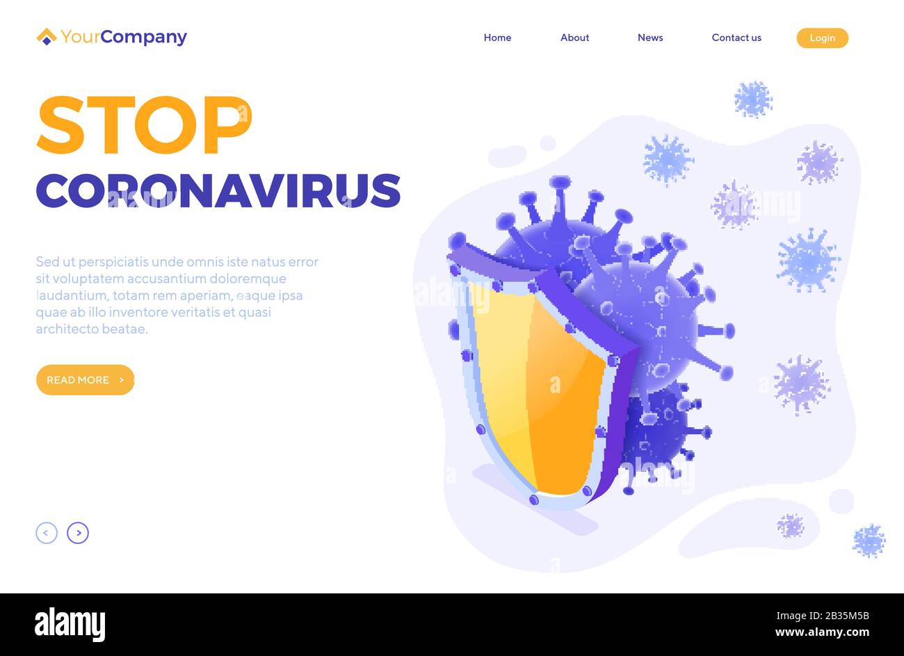 Stop 2019-nCoV Coronavirus Sign Stock Vector