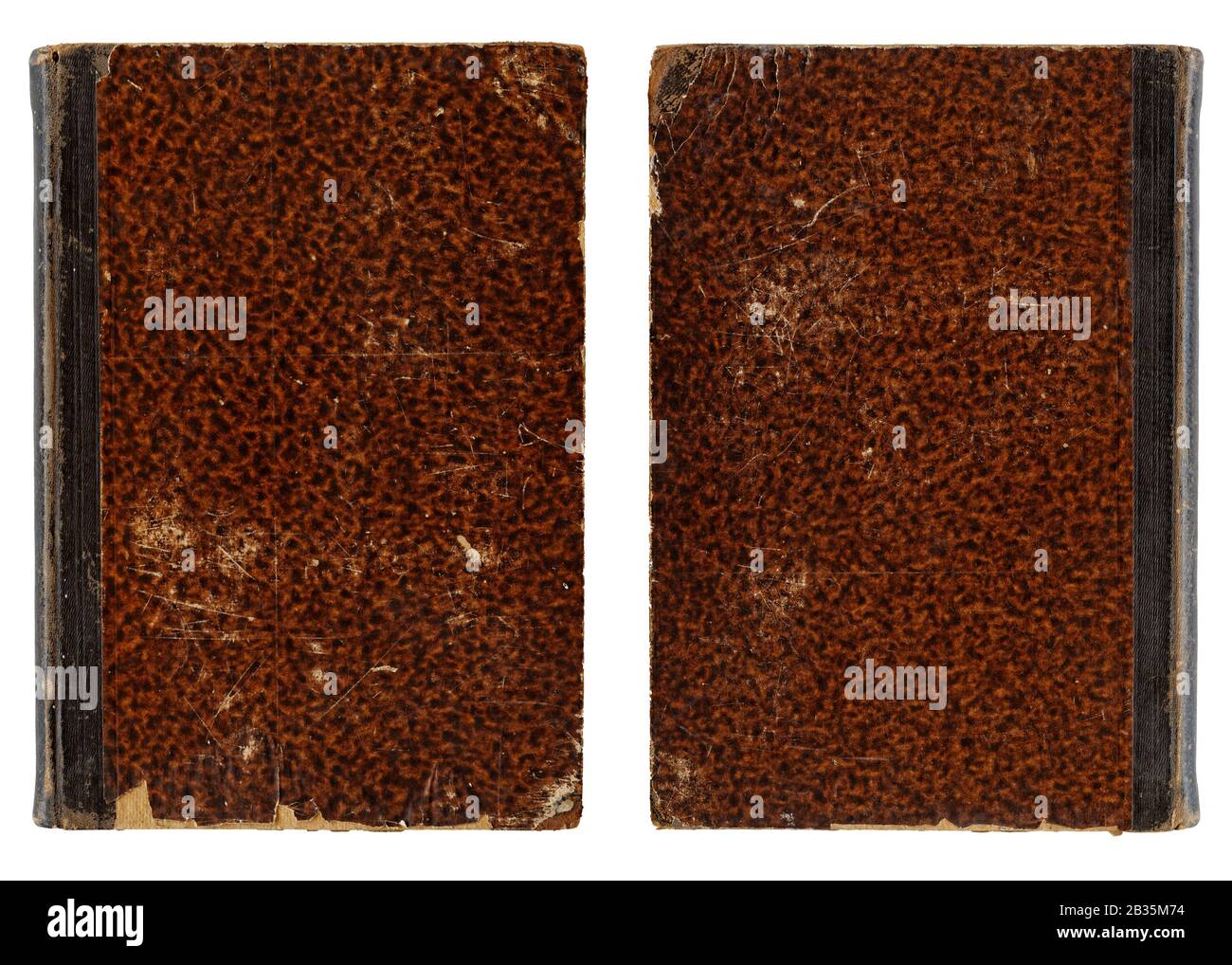 Vintage Book Cover - Back and Front Side: front and back cover of an