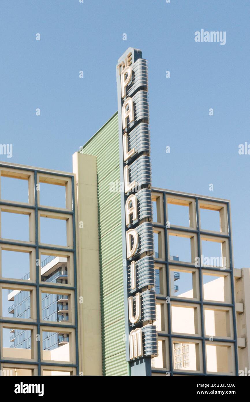 Hollywood, California is the home of many iconic structures and memorials that honor celebrities and the TV/film industry. Stock Photo