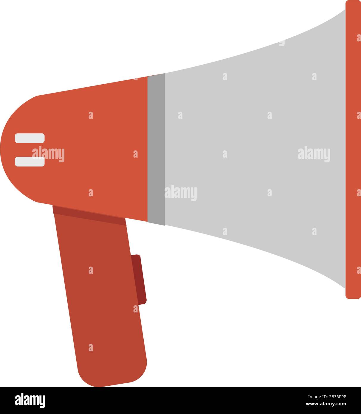 megaphone icon illustrated in vector on white background Stock Vector