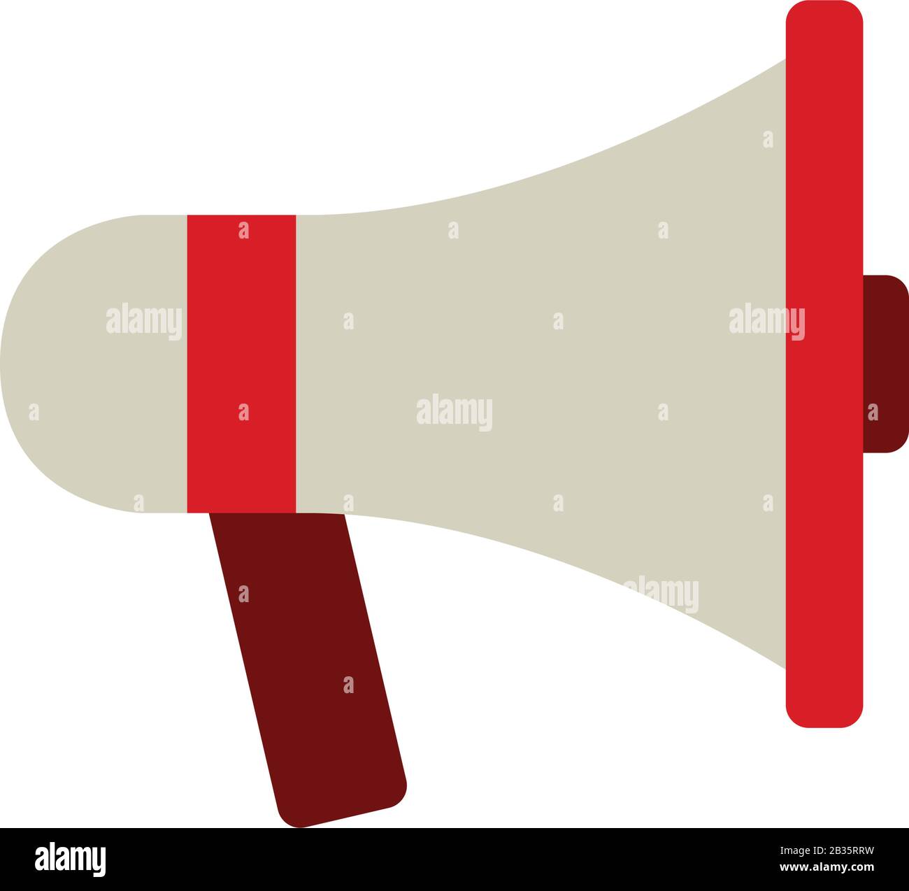 megaphone icon illustrated in vector on white background Stock Vector