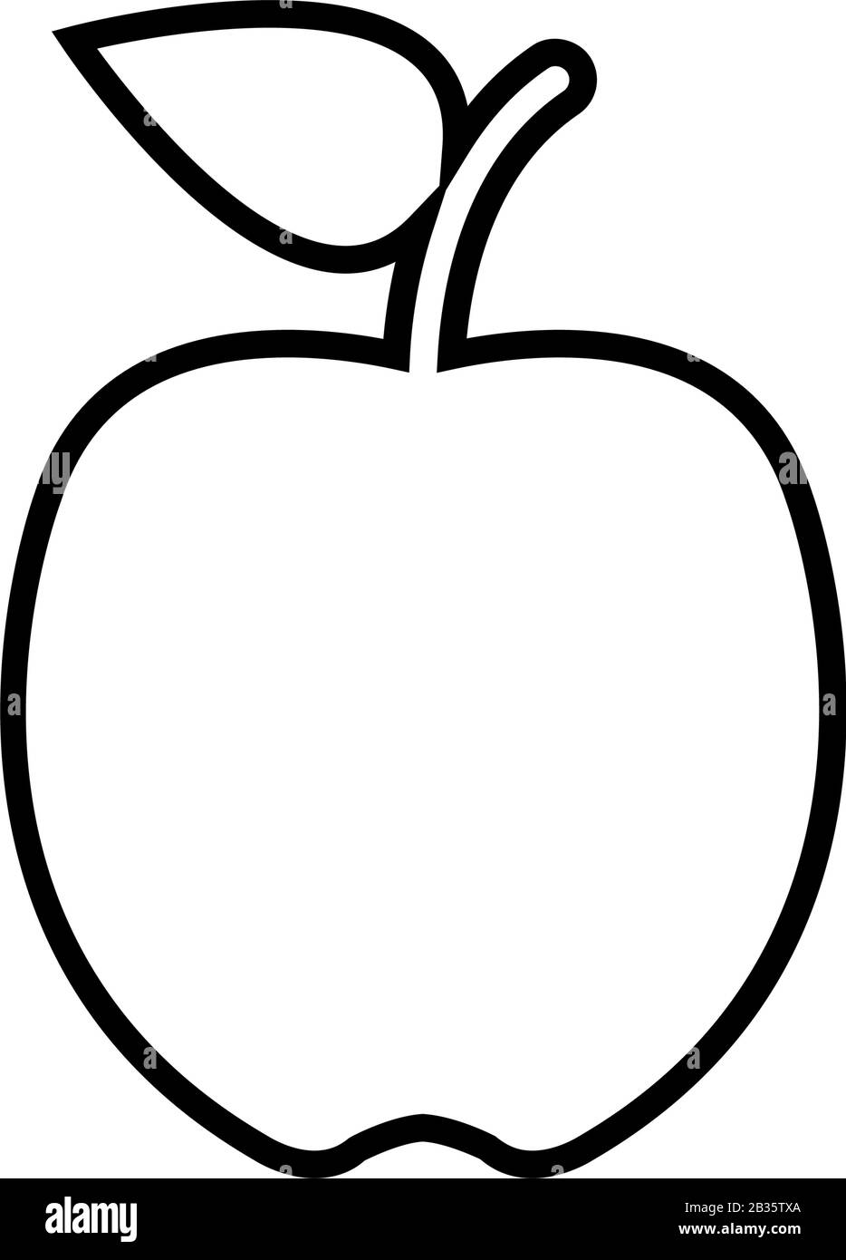 apple icon illustrated in vector on white background Stock Vector Image ...