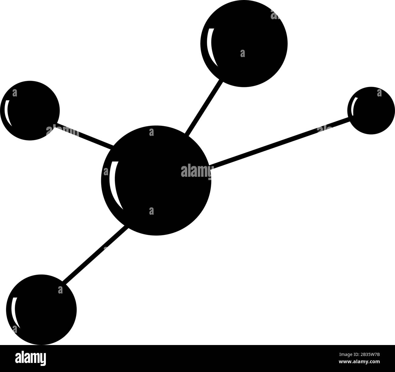 molecule icon illustrated in vector on white background Stock Vector ...
