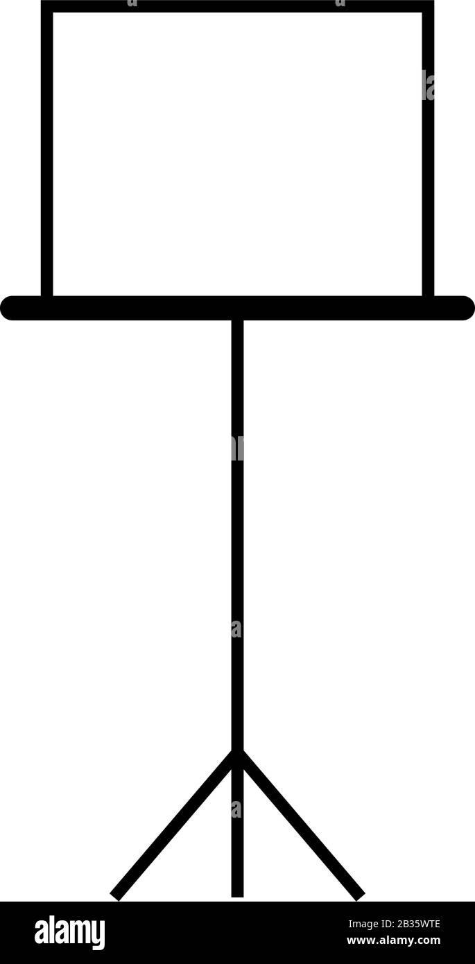 music stand icon illustrated in vector on white background Stock Vector ...