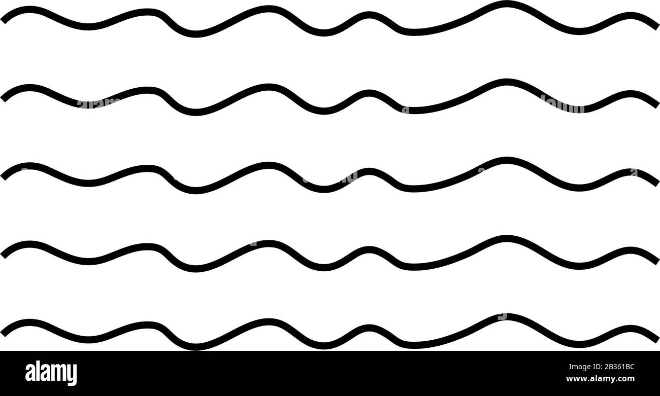 sea wave icon illustrated in vector on white background Stock Vector ...