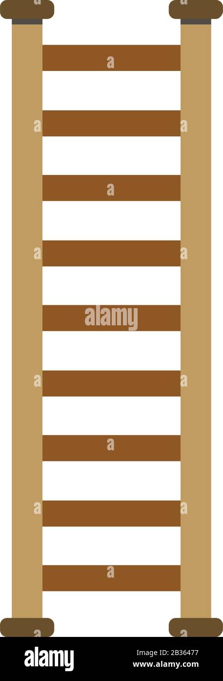 ladder icon illustrated in vector on white background Stock Vector