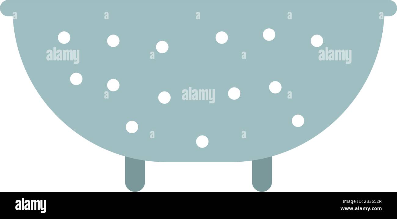 colander icon illustrated in vector on white background Stock Vector