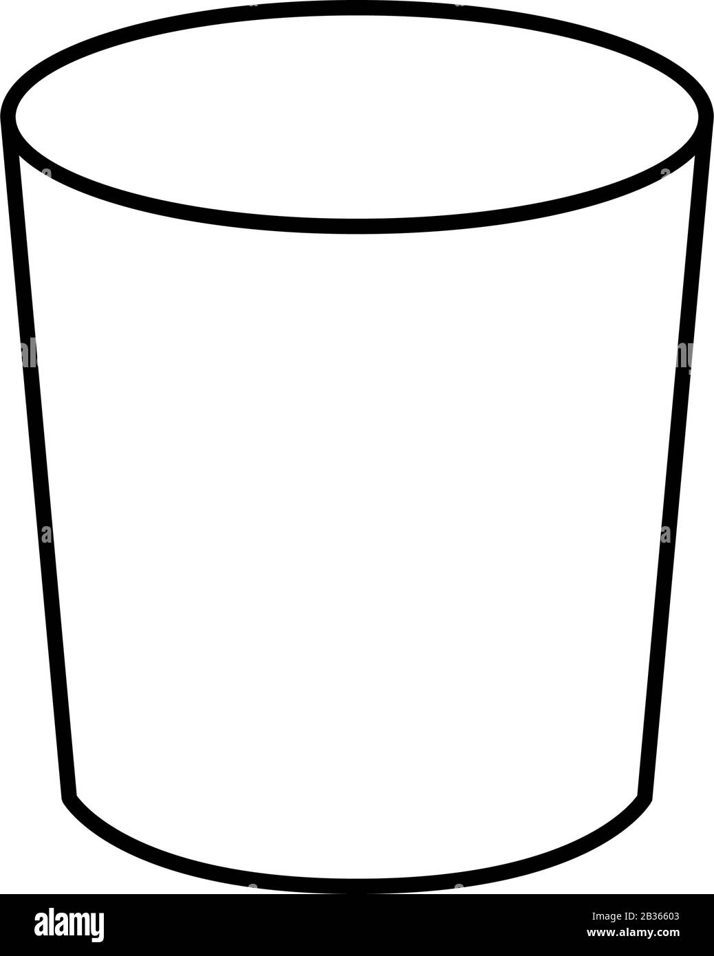 bucket icon illustrated in vector on white background Stock Vector ...