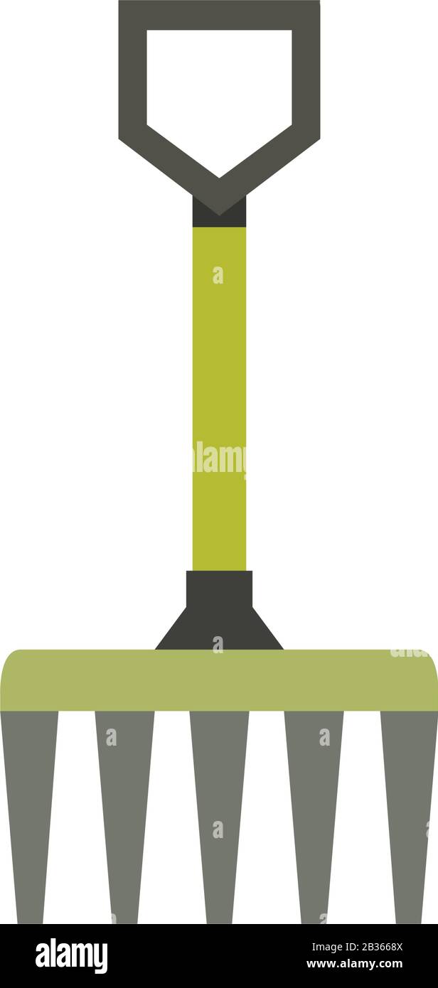 rake lamp icon illustrated in vector on white background Stock Vector