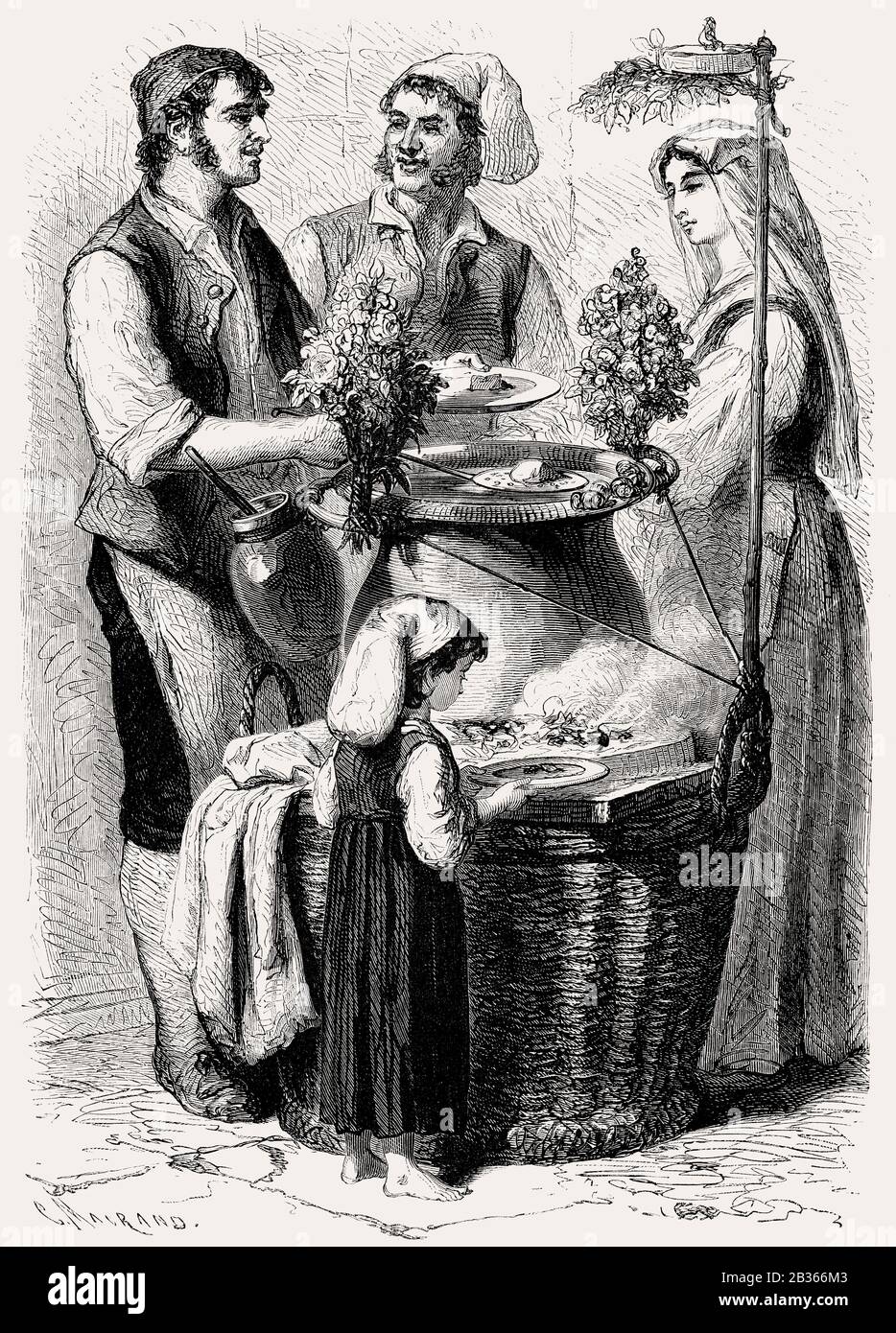 Italian food 19th century hi-res stock photography and images - Alamy