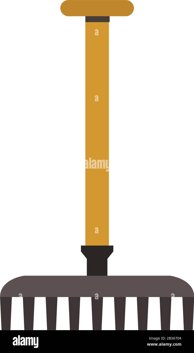 rake lamp icon illustrated in vector on white background Stock Vector