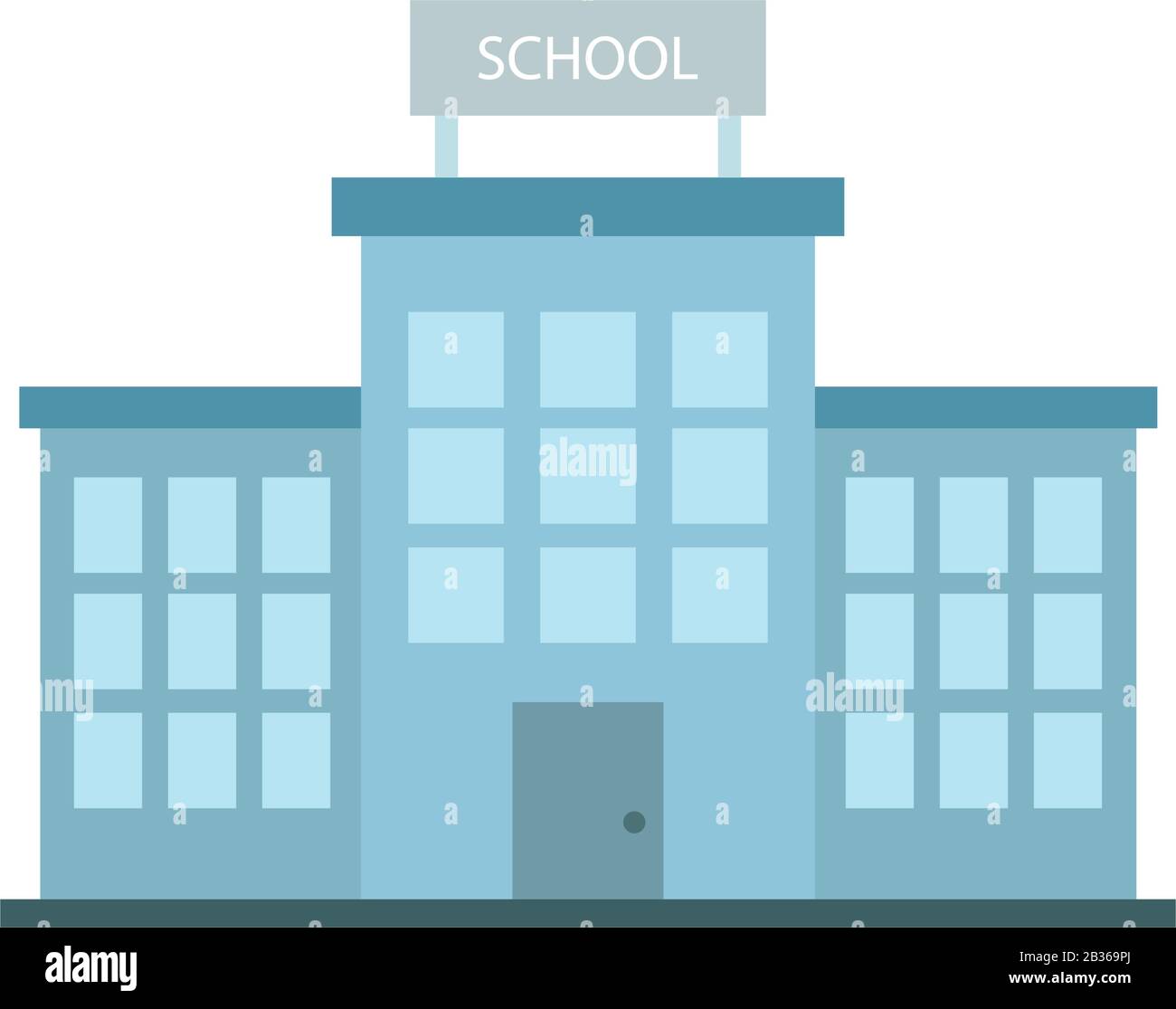 school icon illustrated in vector on white background Stock Vector ...