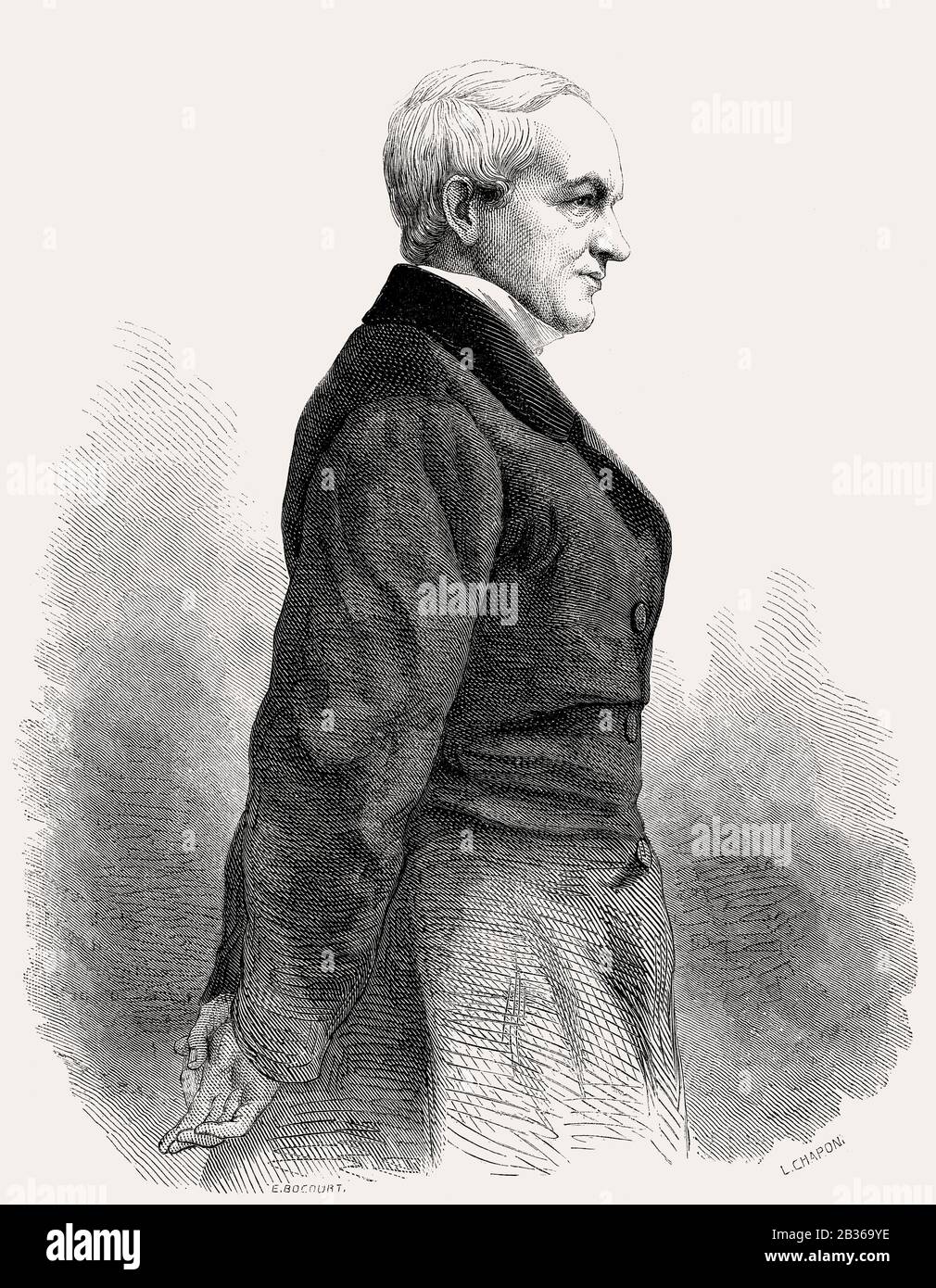 Pierre Magne, 1806 – 1879, a lawyer and French politician Stock Photo