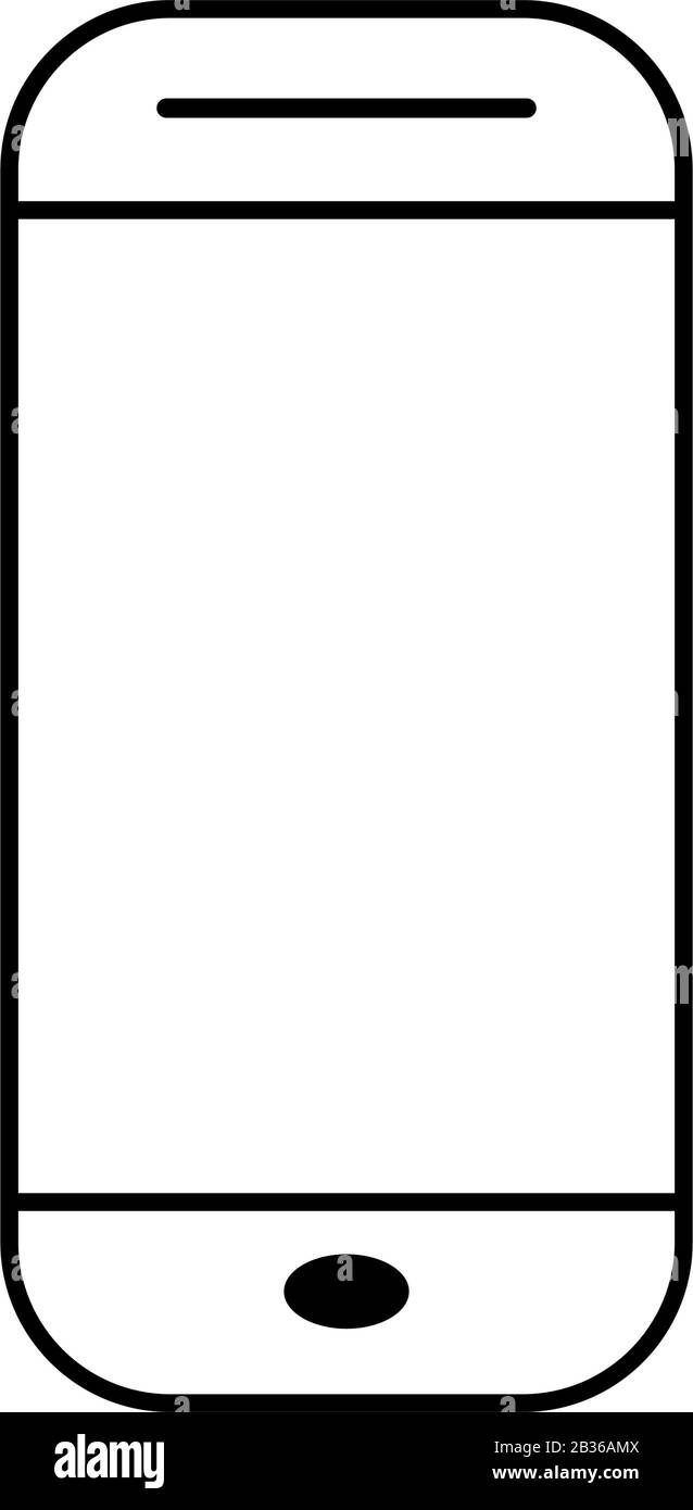 smartphone icon illustrated in vector on white background Stock Vector ...