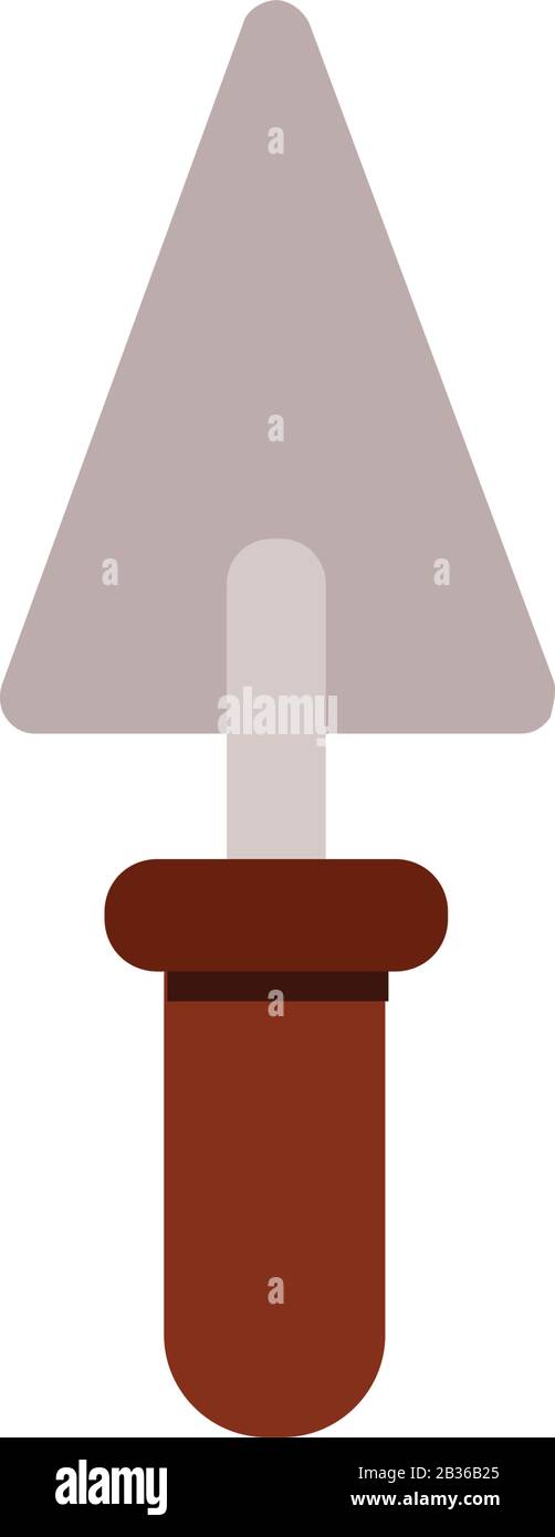 trowel icon illustrated in vector on white background Stock Vector