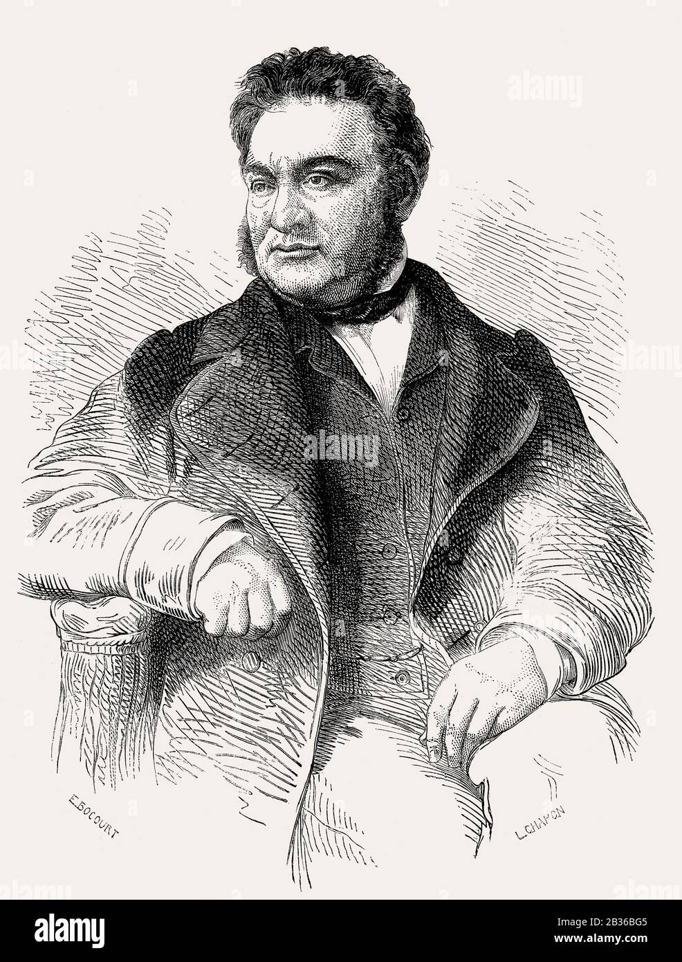 Louis Veuillot, 1813 –1883, a French journalist and author Stock Photo