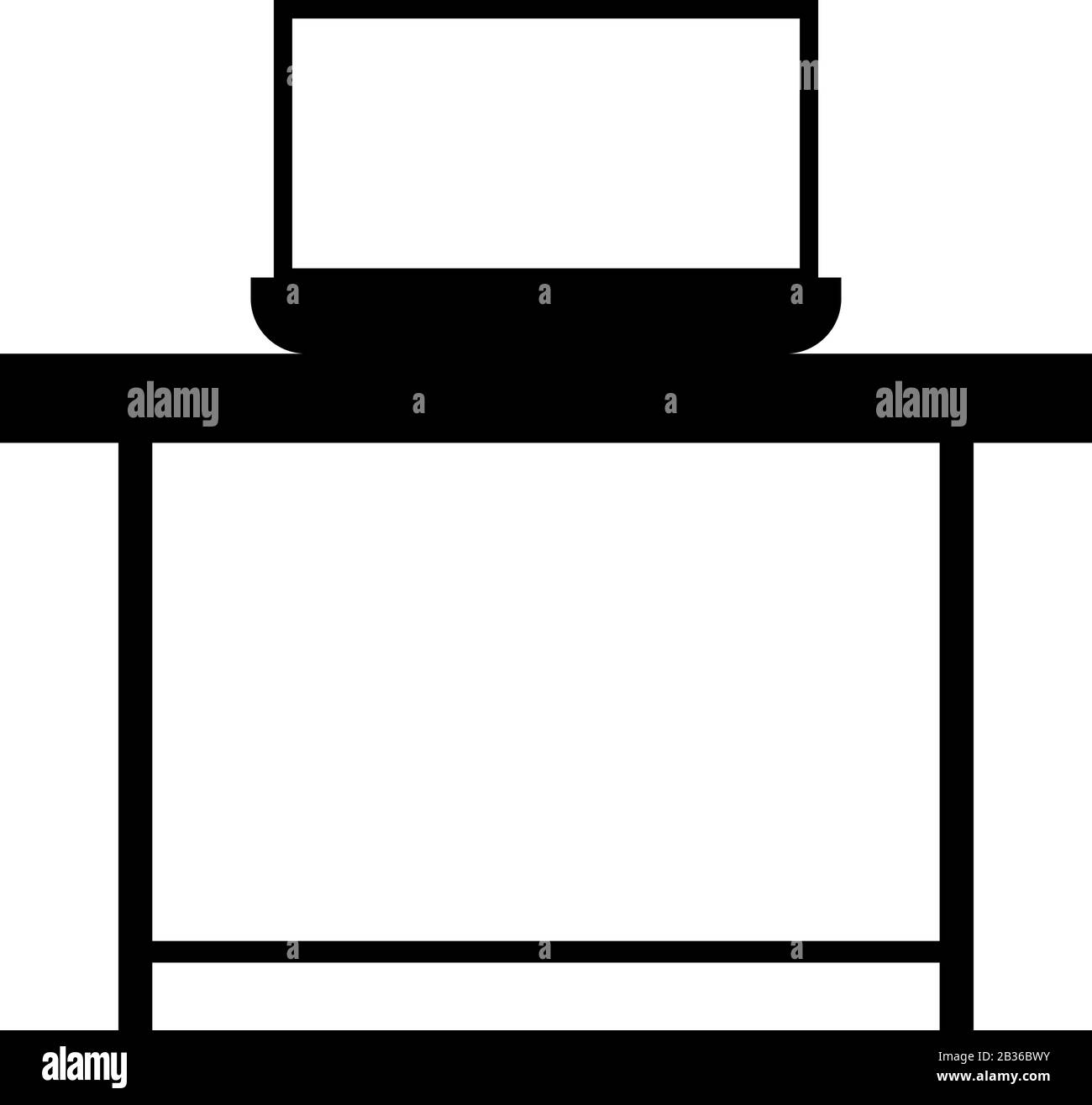 work station icon illustrated in vector on white background Stock ...