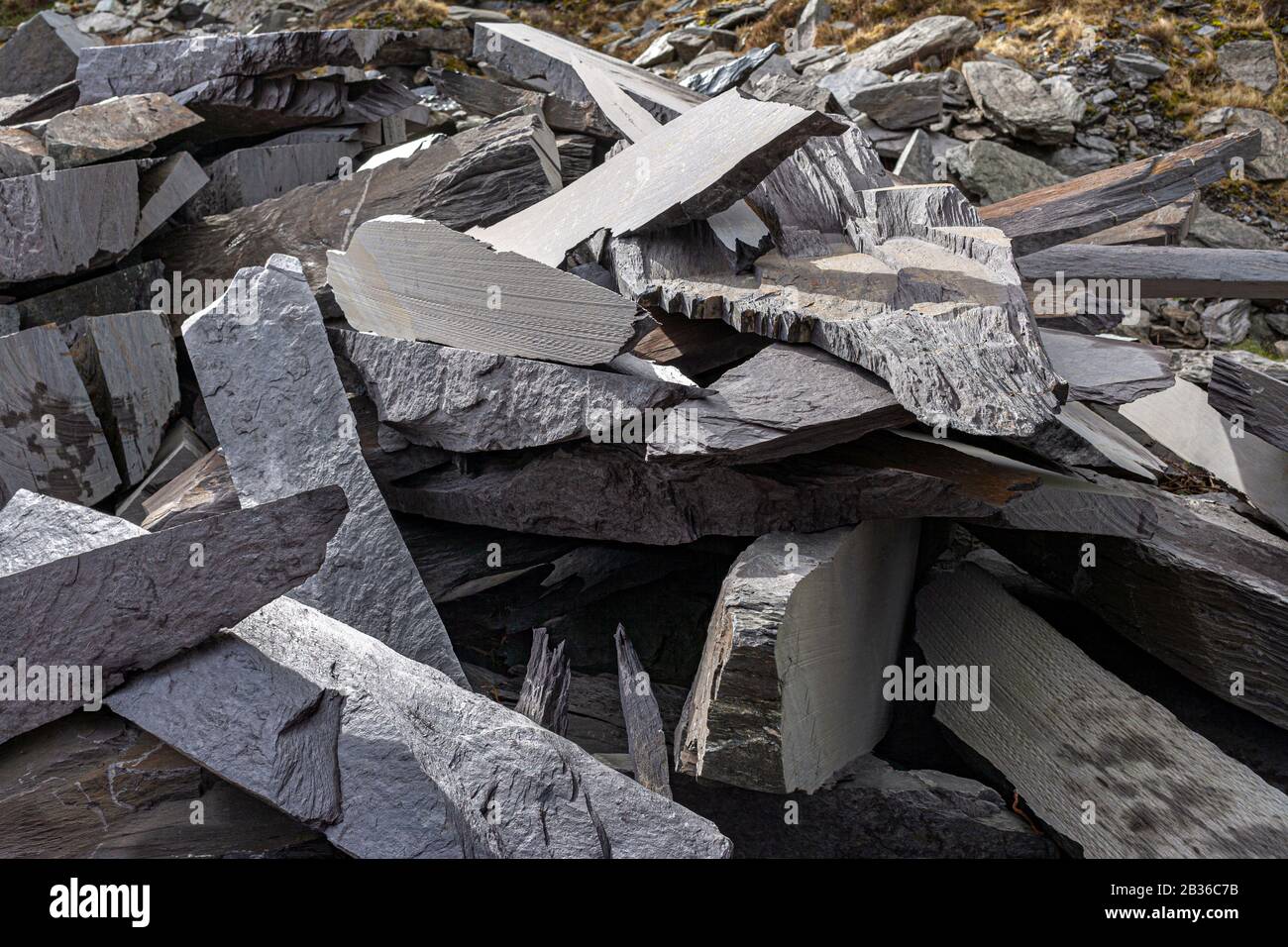 Slate Quarry, Valentia Island, County Kerry, Ireland Stock Photo