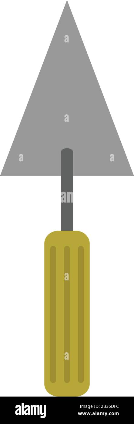 trowel icon illustrated in vector on white background Stock Vector
