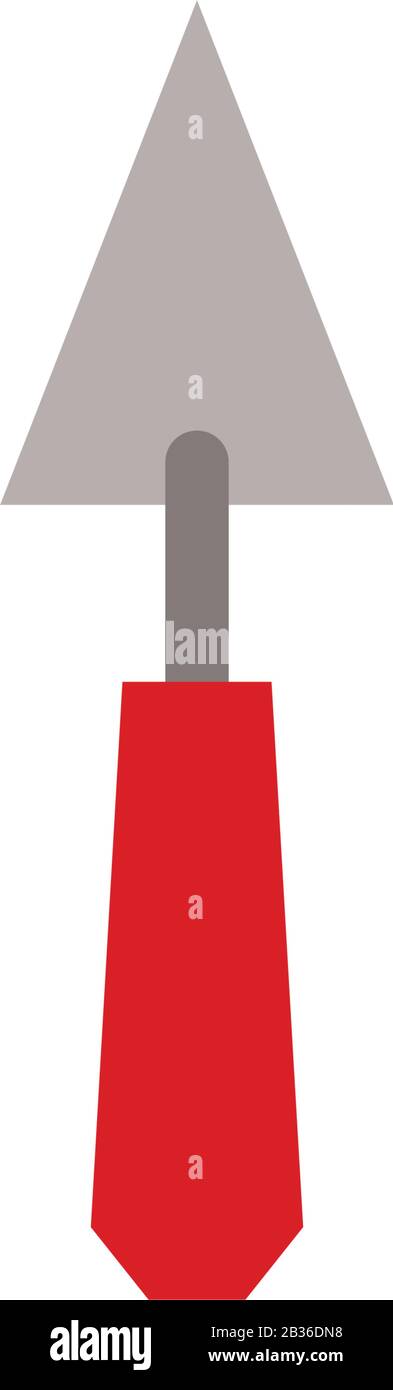 trowel icon illustrated in vector on white background Stock Vector