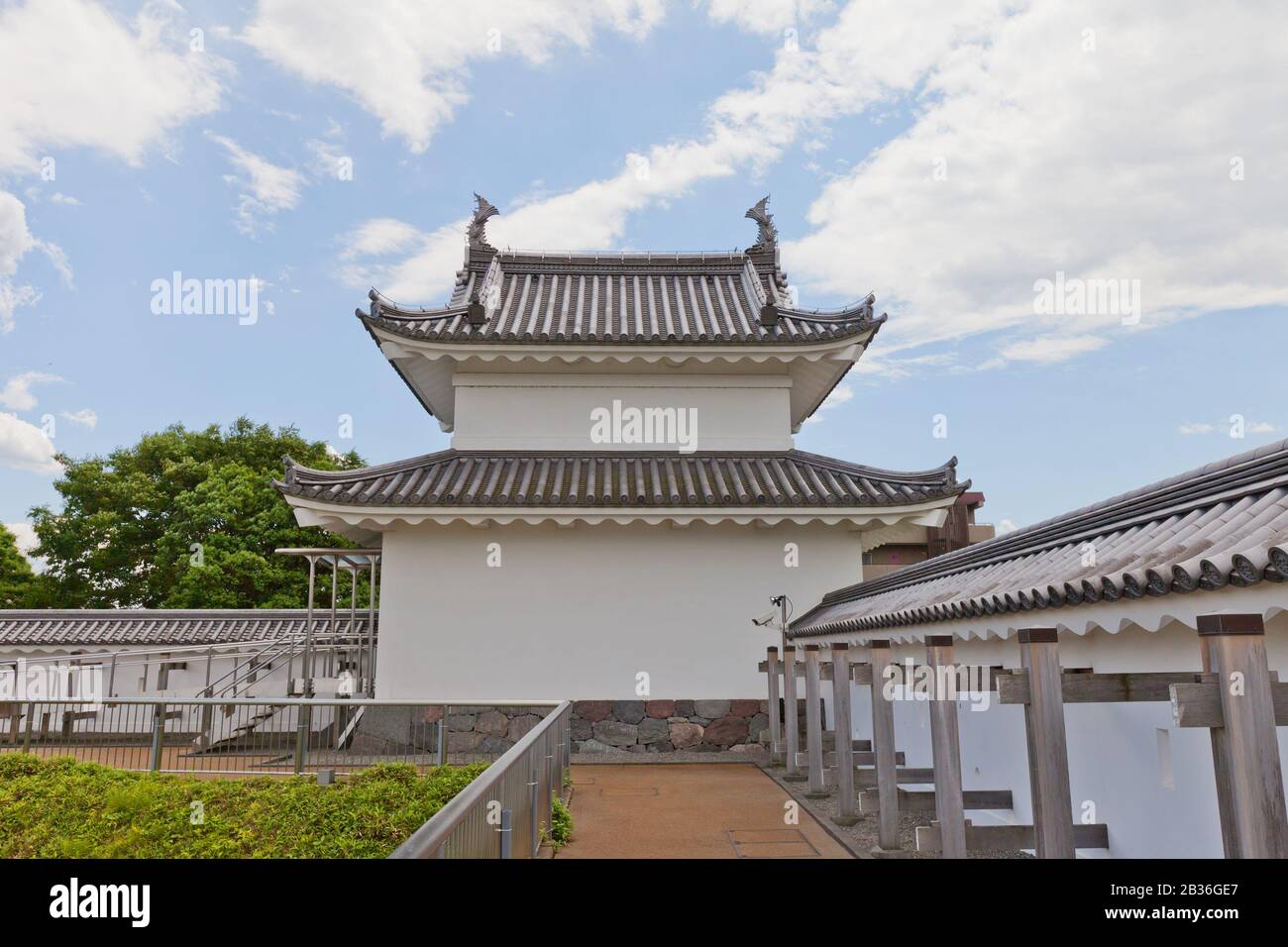 Fujimi Turret of Utsunomiya Castle, Japan. Castle was founded in 1062, destroyed in Boshin War of 1868 and reconstructed in 2007 Stock Photo