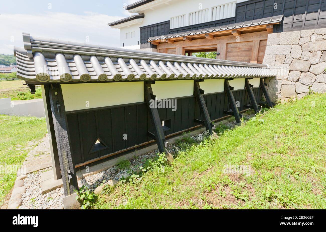 Japanese Fences And Walls Old Japanese Style Fence Stock Photo