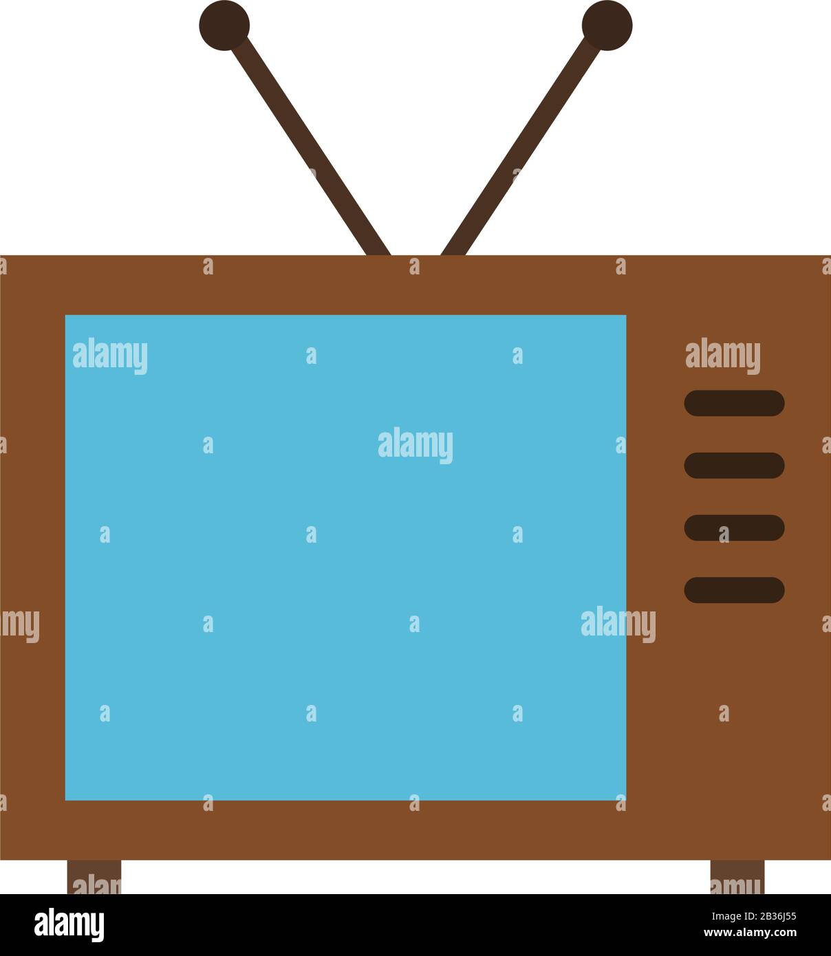 television icon illustrated in vector on white background Stock Vector