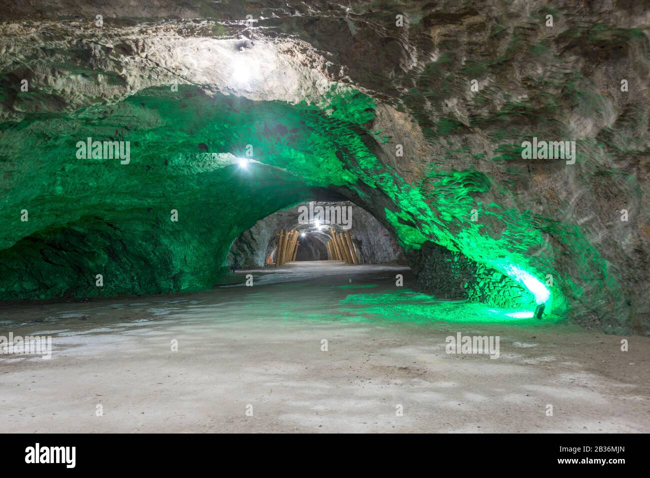 Cankiri province is famous for its salt mines.Researchers have discovered that one of the province's largest salt mines, located southeast of its capi Stock Photo